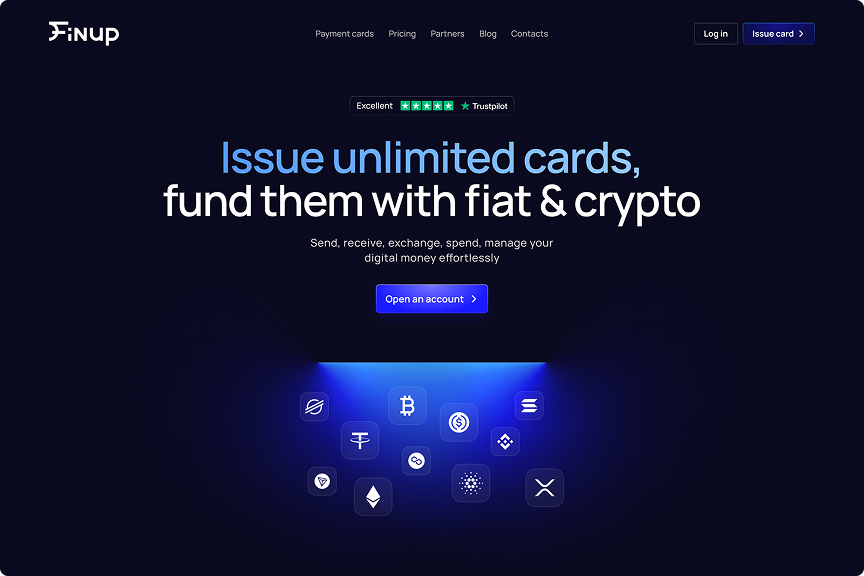 Fintech company website - goodface.agency